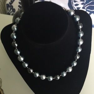 Simulated Tahitian Pearl choker.